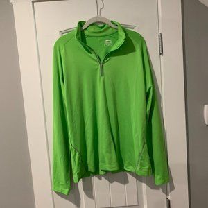LIKE NEW | Slazenger Men's 1/4 Zip Green Golf Pullover Top | size large